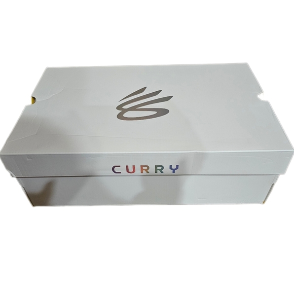 Under Armour Curry 11 Basketball Shoes, blue and gold, Mens, size 12 - Picture 8 of 9